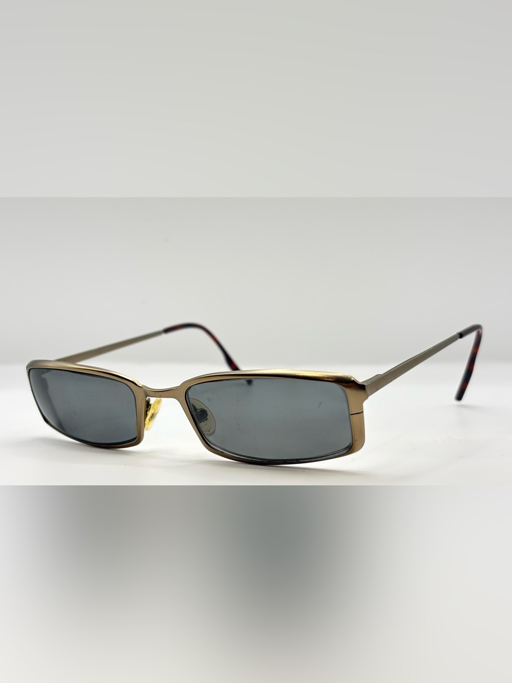 BCBGMaxAzria Gunmetal Oval Metal Sunglasses Frames Only - Picture 2 of 9